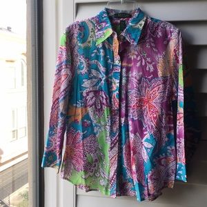 Colorful lightweight soft cotton Ralph Lauren top